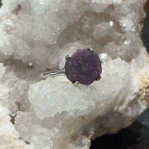 Hexagonal Ruby Sterling Silver Ring (7)